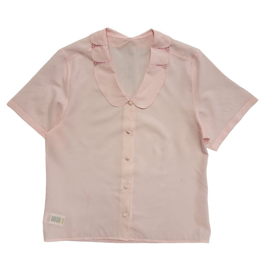 St Michael Pink Vintage 90's Short Sleeve Shirt Womens UK Size 12