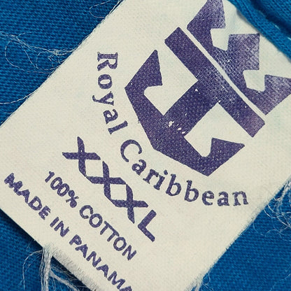 Vintage 90s Blue Royal Caribbean  Single Stitch T-Shirt Mens 3XL