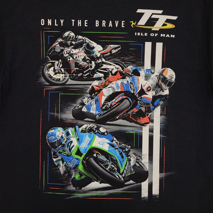 Isle Of Man TT Gildan Black Vintage 90s  Short Sleeve T-Shirt Uk Men's M