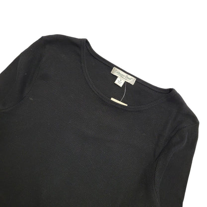 Coldwater Creek 90s Black Long Sleeve Sequin Top Uk Women's Size M BNWT
