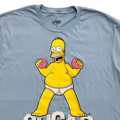 Universal Studios Vintage Y2K Blue Homer Simpson BNWT T-Shirt Mens Size XL