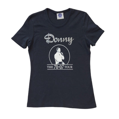 Starworld 2007 Donny Donny Osmond Diamanté Tour T-Shirt Women's UK Size Small
