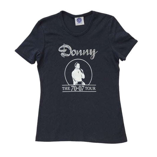 Starworld 2007 Donny Donny Osmond Diamanté Tour T-Shirt Women's UK Size Small
