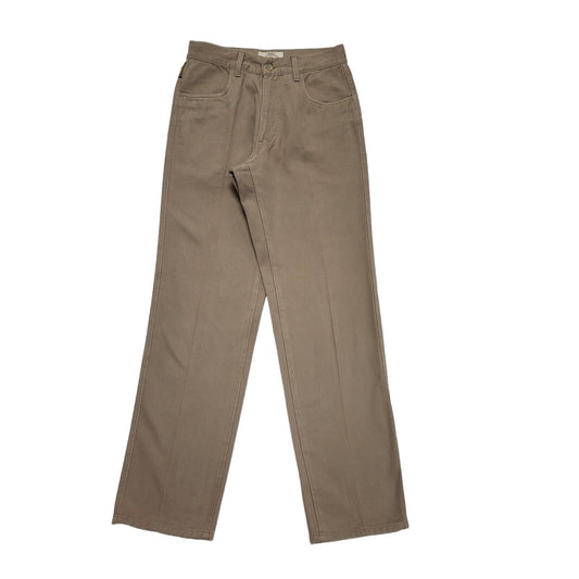Armani Vintage 90's Mole Skin Tapered Beige Jeans UK Women's 10 W28 L31
