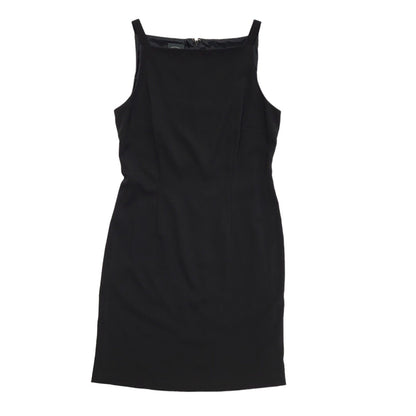 Laura Ashley Y2K Black Strap Lined Evening Dress UK Size 12