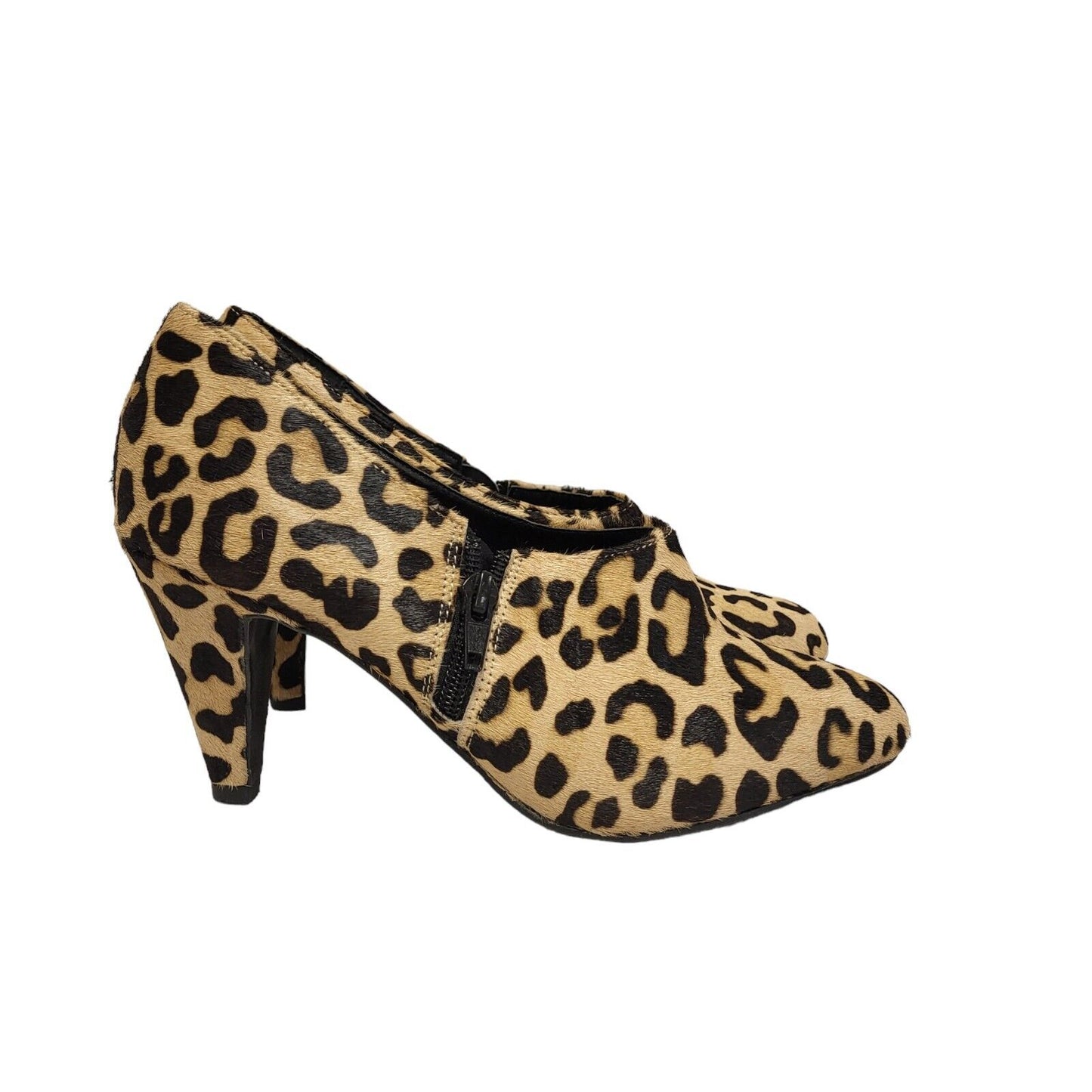 Office London Brown Animal Print Heels Shoes Uk Women's Size 5