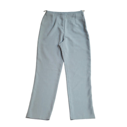 Wallis 90s Vintage Blue Straight Leg Casual Trousers Uk Women's 14 W32 L30