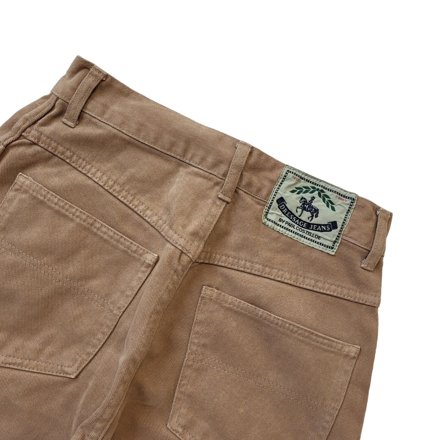 Dressage 90s Vintage Brown High Waist Denim Jeans Women's Size 8 W26 L32