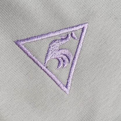 Le Coq Sportif 90s Grey Purple Zipped Sports Tracksuit Top Uk Women's Size Small
