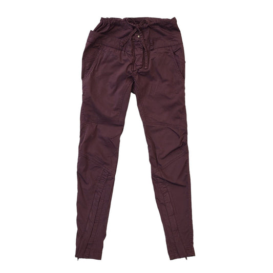 Nike Fit Y2K Maroon Tapered Trousers Womens UK6 W30 L28