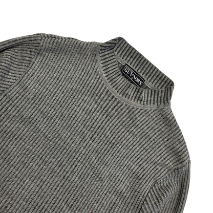 Guv'Nors  Vintage 80s Grey Round Neck Jumper Men's UK M