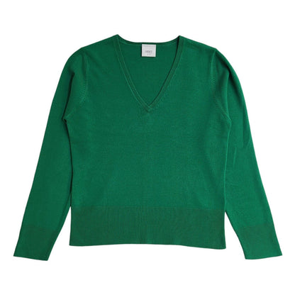Next V-Neck Green Vintage 90's Jumper UK Women's Size 14