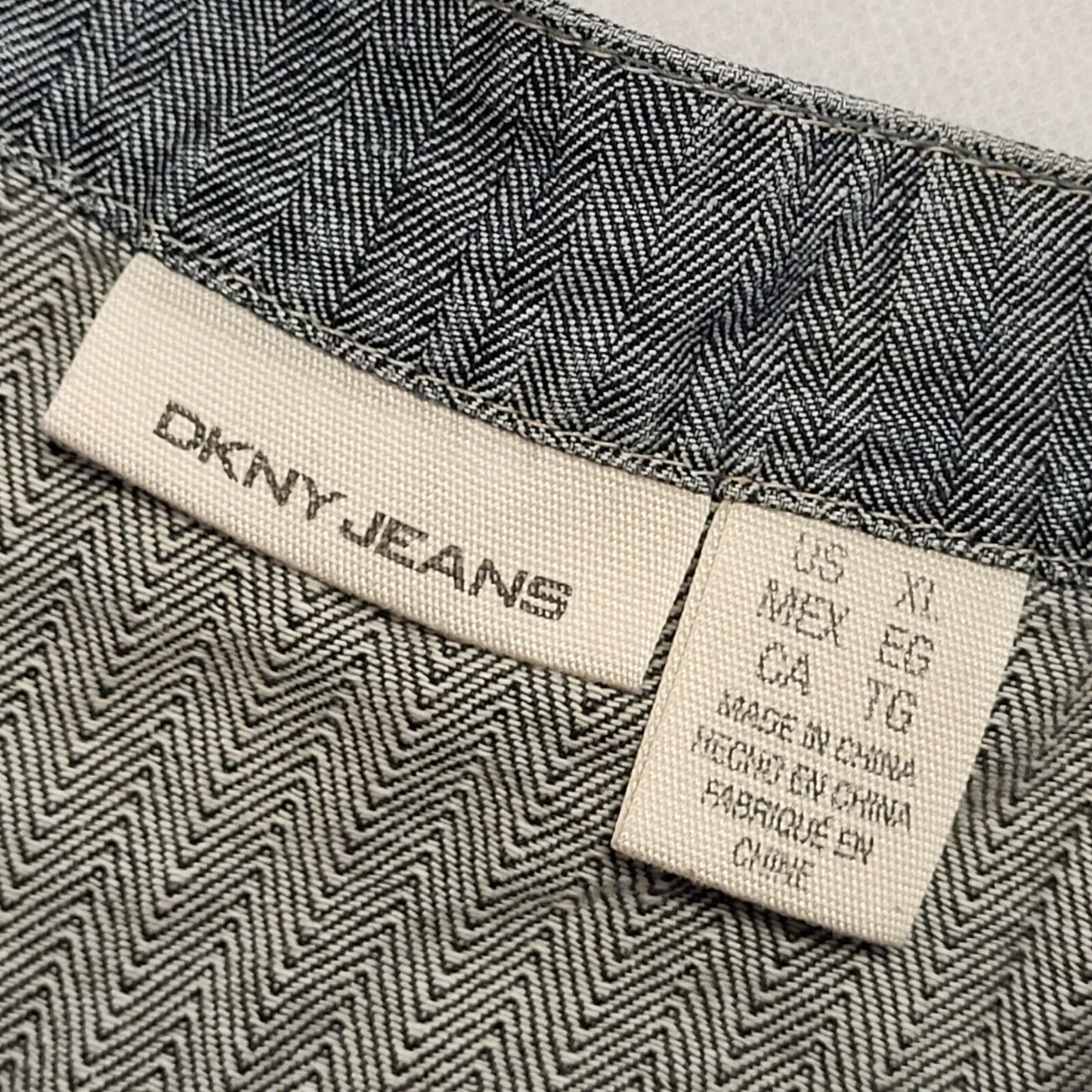 DKNY Jeans Denim Blue Button Up Short Sleeve Dress Womens Size XL