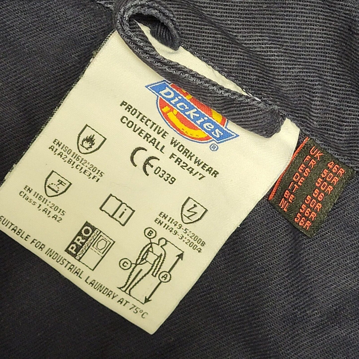 Dickies Navy Blue Long Sleeve Work Jumpsuit Uk Men's Size XL W36-40 L30