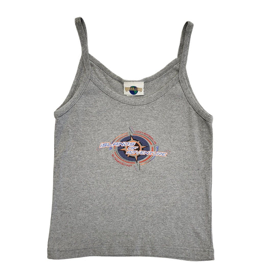 Universal Studio Vintage 90's Grey Islands Of Adventure Strap Top Womens Size M