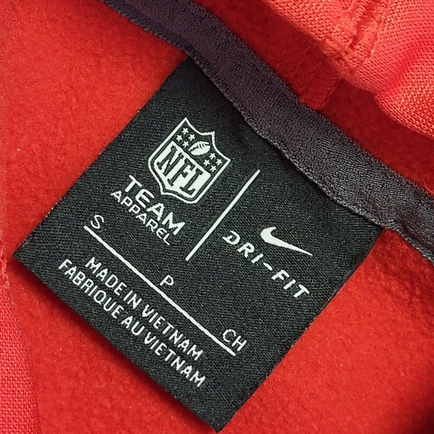 Nike NFL Team Dri-Fit Y2k Red Pullover Hooded Track Top Uk Men's Size S