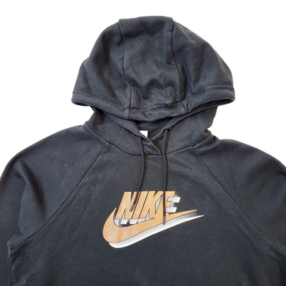 Nike Black Retro Drawstring Hoodie Women's Size Medium