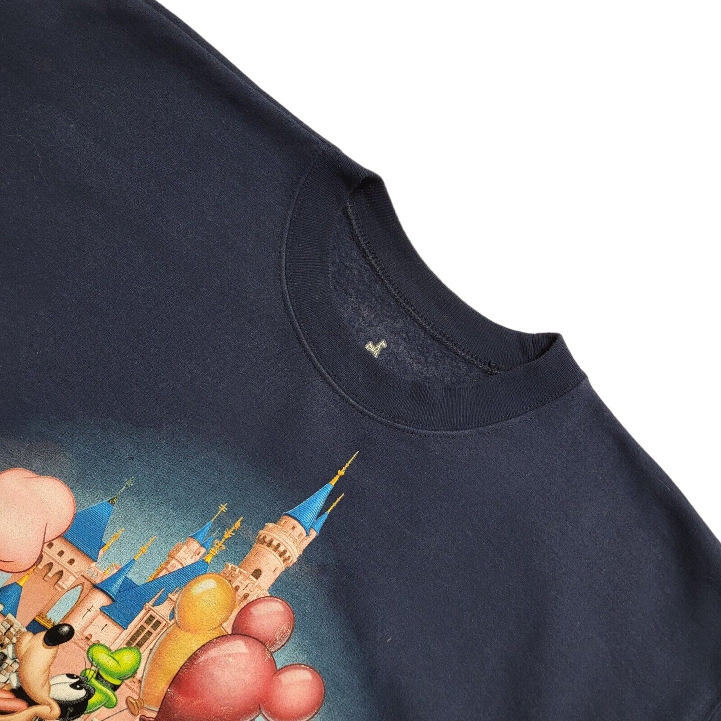 Disneyland Resort 90's Blue Mickey Crew Neck Sweatshirt Uk Men's Size Medium