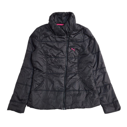 Puma Black Y2K Sports Jacket Uk Women's Size Small