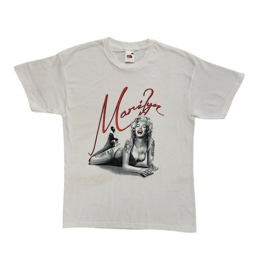 Fruit Of The Loom White Y2K Marilyn Monroe Short Sleeve T-Shirt Mens Size M