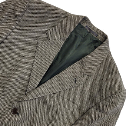 Next Vintage 80s Black/Grey Wool Suit Jacket Uk Men's Size XL 44"