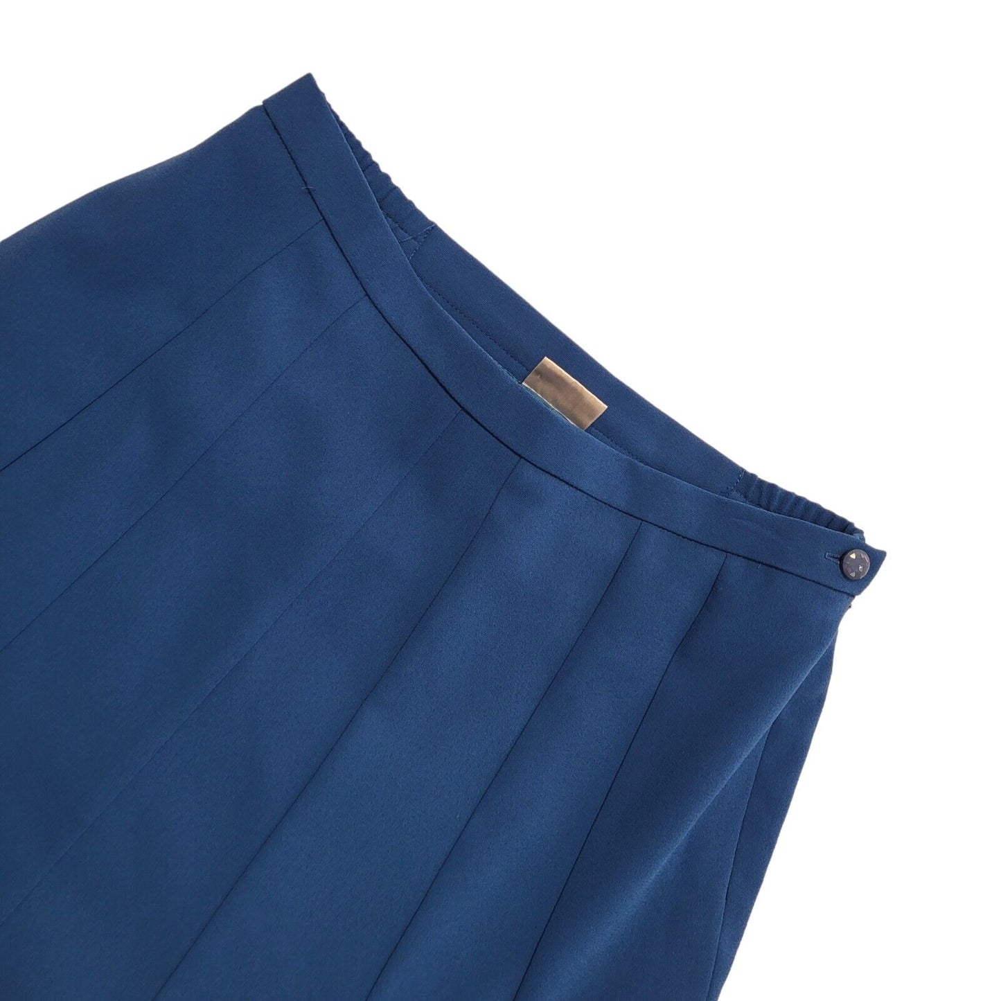 Eastex Vintage 90's Long Blue A-Line Skirt Womens UK Size 14 W32