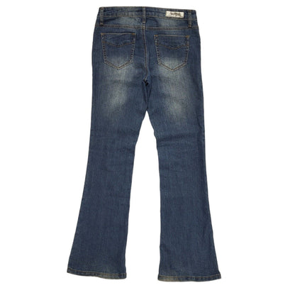 Ozone Y2k Vintage Dark Blue Bootcut Denim Jeans Uk Women's 12 W30 L33