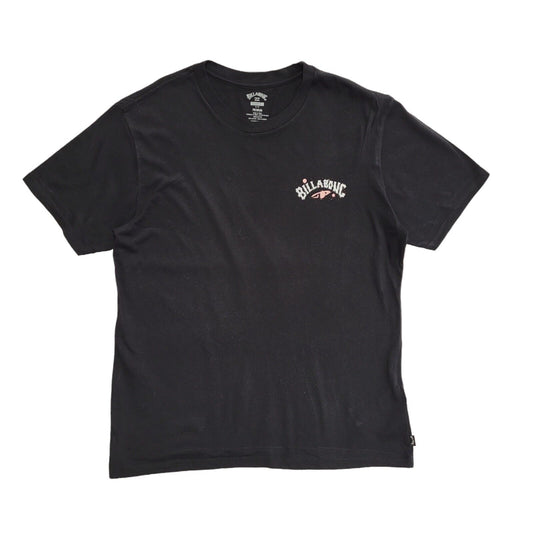 Billabong Vintage Y2K Black Crew Neck Short Sleeve T-Shirt Mens UK Size L