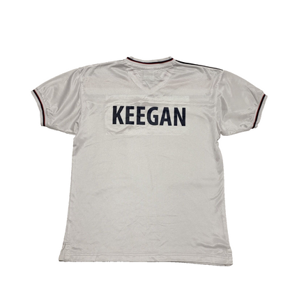 Score Draw 90s England White Keegan Football Shirt Uk Men's Size Medium