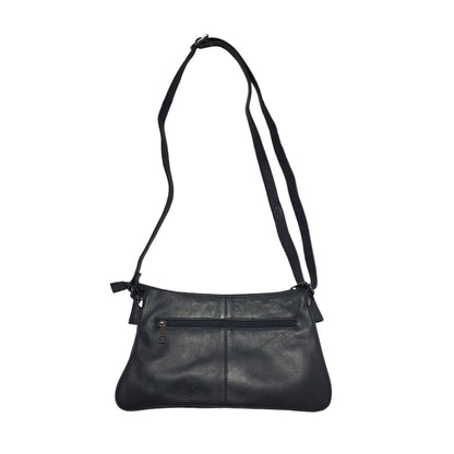 Taurus Black Leather Small Shoulder Bag Uk Women's Size  11.5" x 6.5"