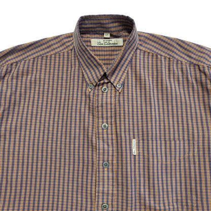 Ben Sherman Vintage 90's Purple Check Long Sleeve Shirt Men's UK L