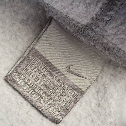 Nike Swoosh Vintage Y2k Grey Pullover Sweatshirt Hoodie Uk Men's Size L