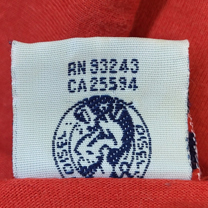 Diesel 90s Vintage Red Crew Neck T-Shirt Men's Size Large