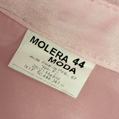 Molera Moda Y2K Pink Satin Blouse Womens UK Size 16