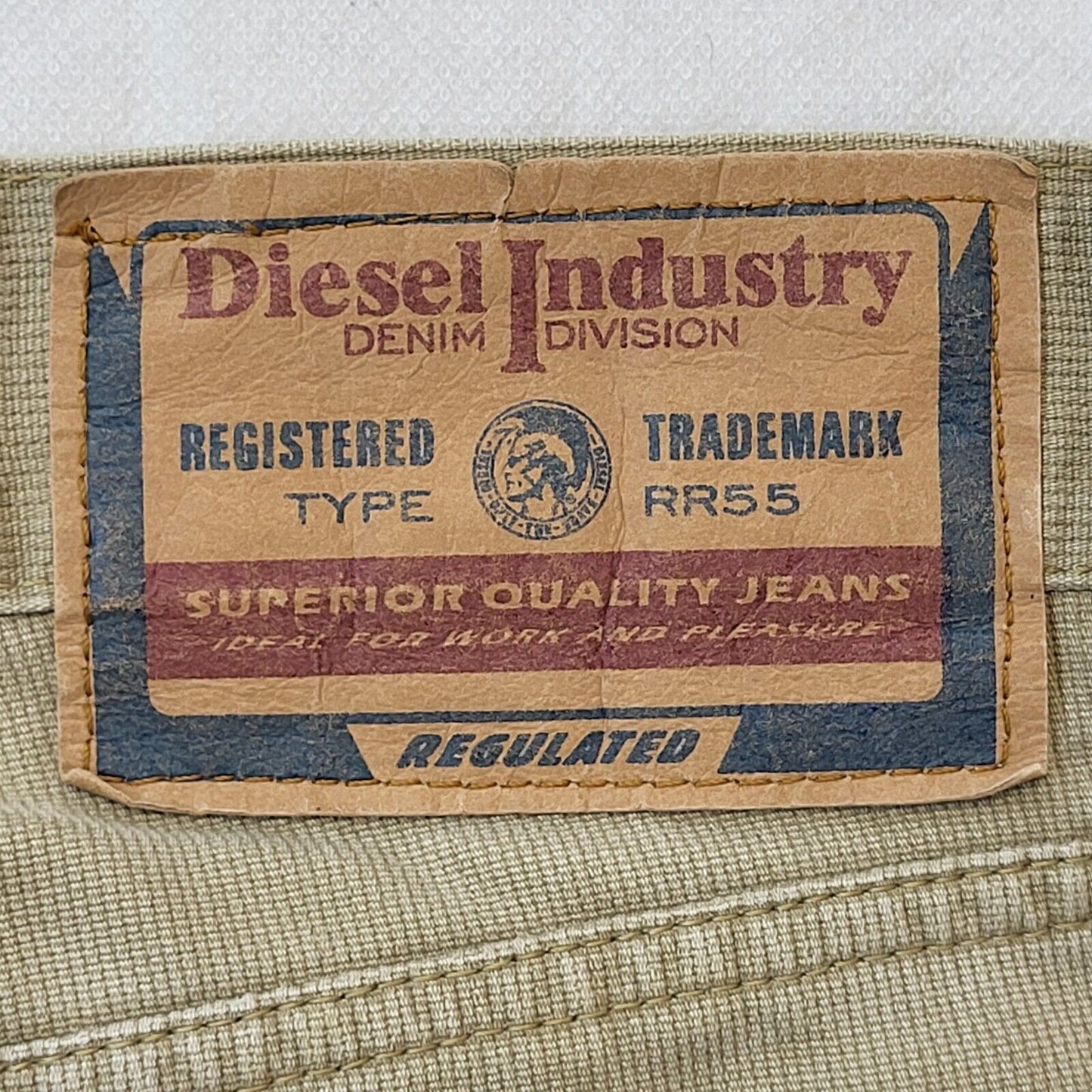 Diesel Y2k Vintage Beige Straight Denim Jeans Men's Size M W32 L32