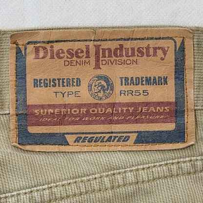 Diesel Y2k Vintage Beige Straight Denim Jeans Men's Size M W32 L32