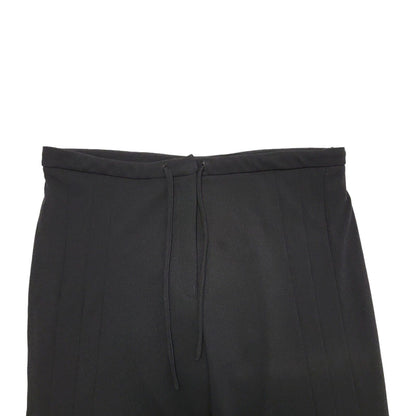 Vintage 80's Black Pleated Wide Leg Drawstring Trousers Womens UK 14 W32 L30