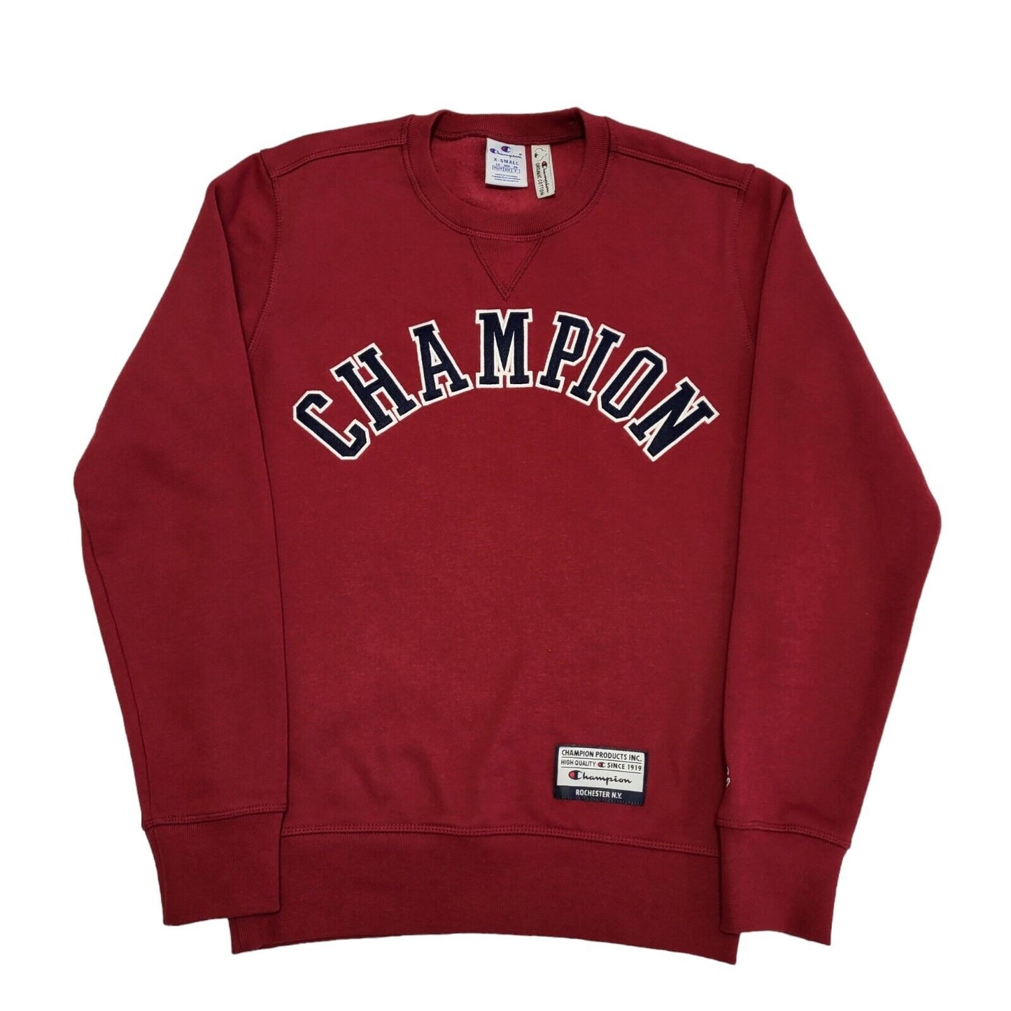 Champion Red Round Neck Sweatshirt Women's Size XS