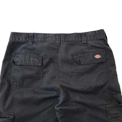 Dickies Black Workwear Straight Leg Cargo Trousers Men's Size XL W36 L32