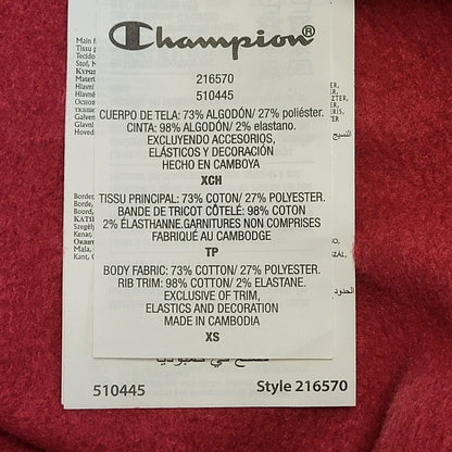 Champion Red Round Neck Sweatshirt Women's Size XS