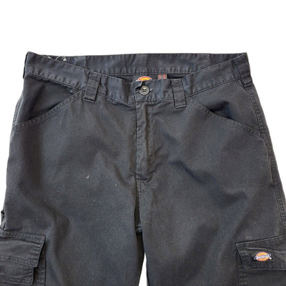 Dickies Black Workwear Straight Leg Cargo Trousers Men's Size XL W36 L32